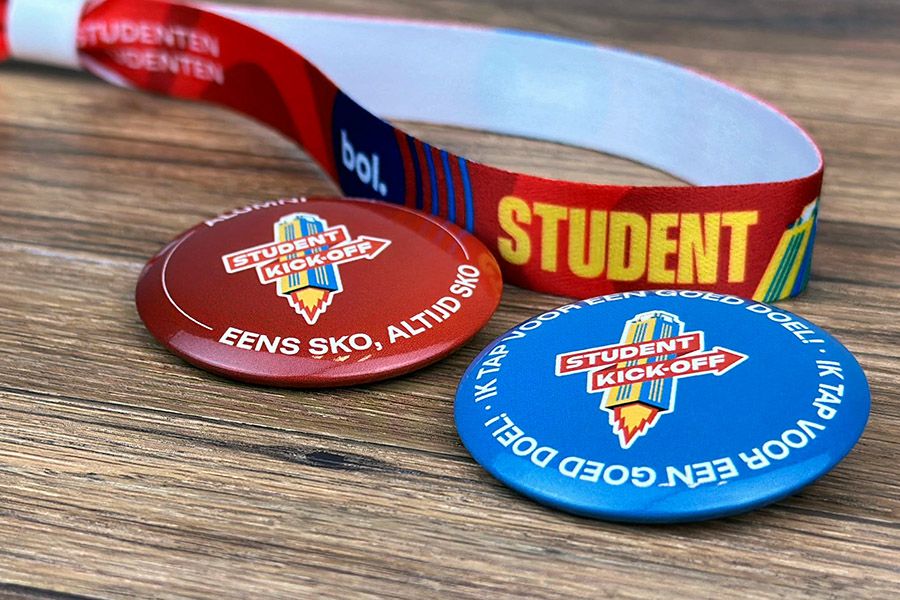 buttons 44mm diameter voor Student Kickoff Gent 2026